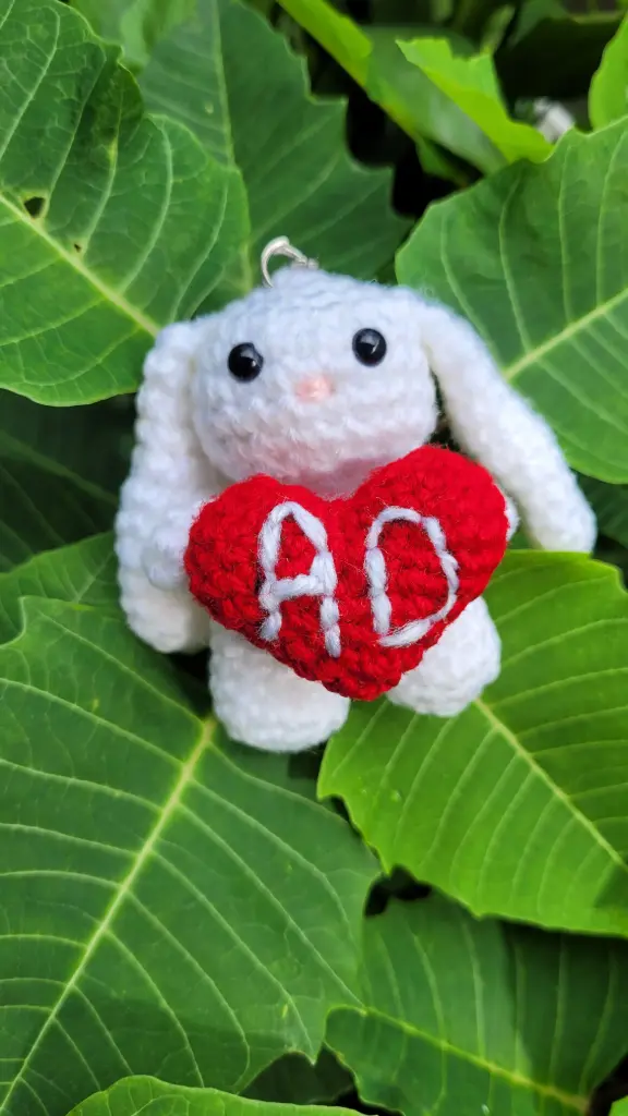 Bunny with initials 