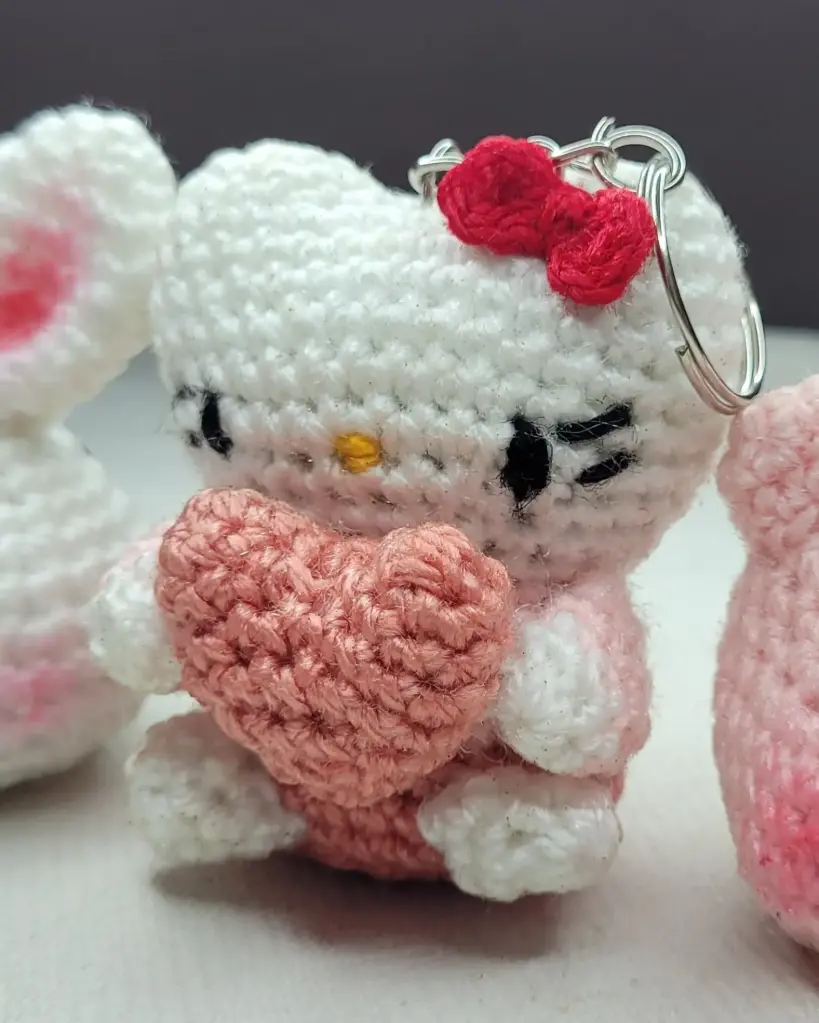 Hello Kitty Keyring with Heart