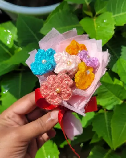 Rainbow Petal Bouquet