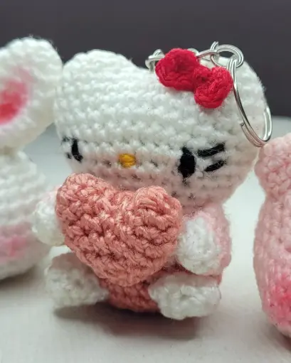 Hello Kitty Keyring with Heart