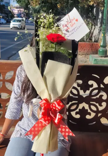Red rose bouquet