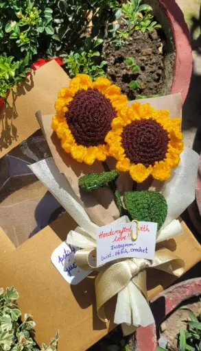Two sunflower bouquet 