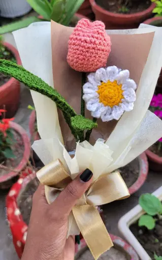 Tulip-Daisy bouquet